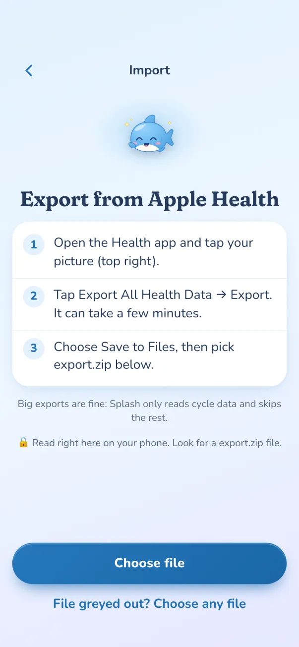 Export from Apple Health: step-by-step, read on your phone